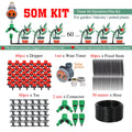 50-5M 1/4'' Hose Adjustable Drippers Automatic Watering Kit for Garden Greenhouse Home Outdoor Sprinkler Drip Irrigation System