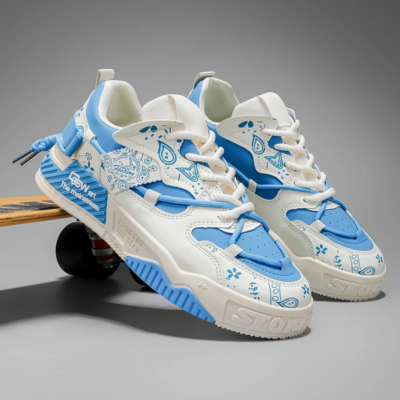 Sneakers, Outdoor Sports Men's Lace-up Fitness Skate Shoes Casual Basketball Shoes Comfortable Soft Sole Large Size