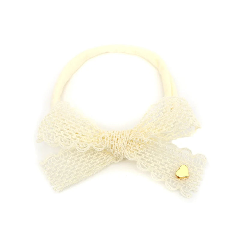 New Fashion Mesh lace edge Hair Accessories Lace Edge Hair Hoops Baby Bow Hair Accessories Hair Straps Girl Decoration