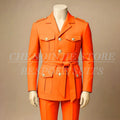Black Men's Suits Elegant Safari Single Breasted Notch Lapel Slim Fit 2 Piece Jacket Pants Full Sets Customzied Male Clothing