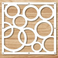12 PCS Hanging Room Divider Decorative Thick Wall Screen Panels Floral Carving Pattern Hollow Out Design for Bedroom Living Dini