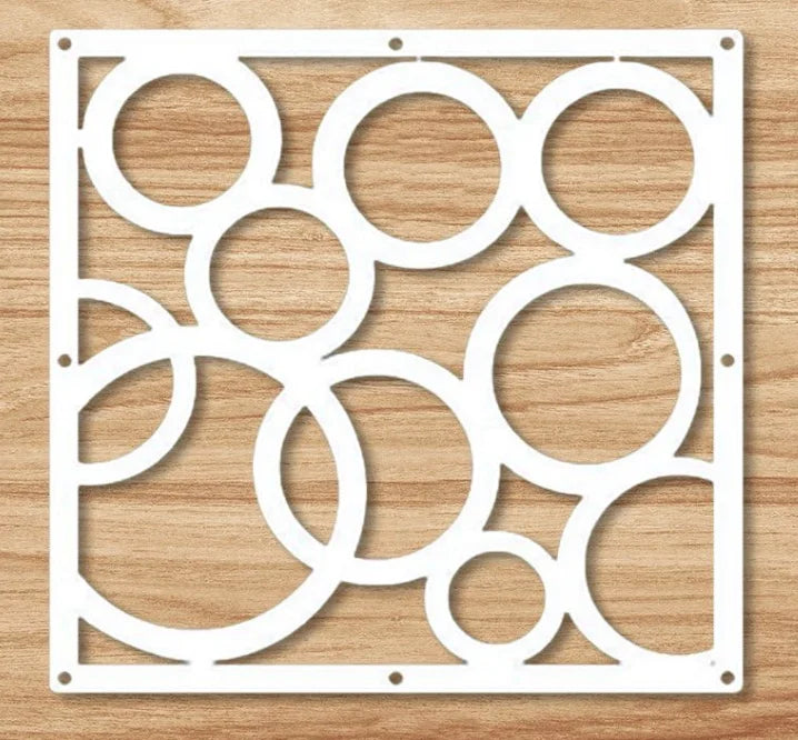 12 PCS Hanging Room Divider Decorative Thick Wall Screen Panels Floral Carving Pattern Hollow Out Design for Bedroom Living Dini