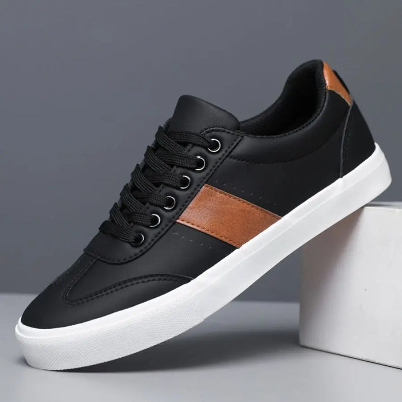 Men's Fashionable Casual Sports Sneakers - Round-Toe Lace-Up Design, Offering a Comfortable Experience Suitable for All Seasons