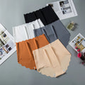 3Pcs/Lot High Waist Panties Women Ice Silk Seamless Underwear Invisible Hip Lift Briefs Girls Underpants Female Sexy Lingeries