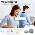 16A Wifi Mini Smart DIY Light Switch Works with Tuya Smart Life APP 2 Way Wireless Control Smart Home Alexa Alice Google Home
