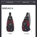 OIWAS Casual Crossbody Chest Bag Sling Shoulder Men's Bag One Strap Lightweight Male Bags Pouch DayPack for Men Travel Sport