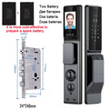 Outdoor Waterproof Lock Wifi Tuya APP Remote Voice Intercom Electronic Door Lock Face Fingerprint Smart Door Lock With Camera