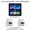 4 Inch Home Theater System 3inch Ceiling Speaker Surround Sound Multi-Room Audio Touch Screen Bluetooth In-Wall Amplifier
