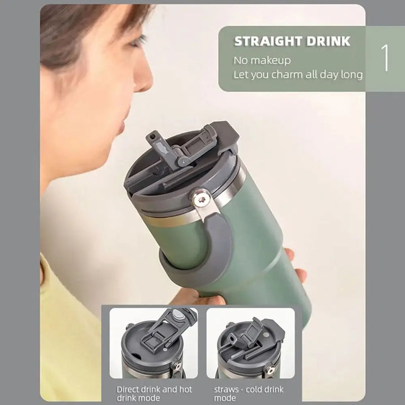 Sealing Bottle Cover for 600/750/900/1050/1200ml Splash Spill Proof Plain Metal Lids for Tyeso Tumber Cup Multicolor Therms Cup