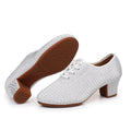 Women Dance Shoes Knitted Teacher Shoes Soft sole Low Heel Latin Training Shoes Ballet Dance Shoes Jazz Ballroom Sneakers Girls