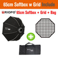 TRIOPO Bowens Mount Softbox K-3 55cm 65cm 90cm 120cm Quick-Setup Octagon Softbox for Godox Aputure Sokani Studio LED Video Light