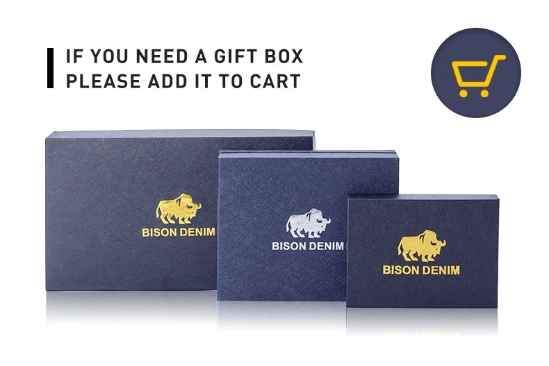 BISON DENIM Genuine Leather Long Wallet Business Men's Soft Thin Wallet Card Holder Luxury Brand Design Handy Male Purse Bag