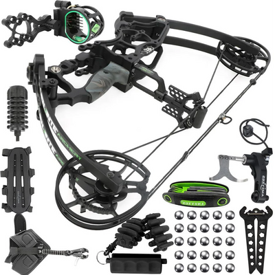 Dual - Use Archery Steel Ball Compound Bow Kit 30 - 70LBS | SAMAG
