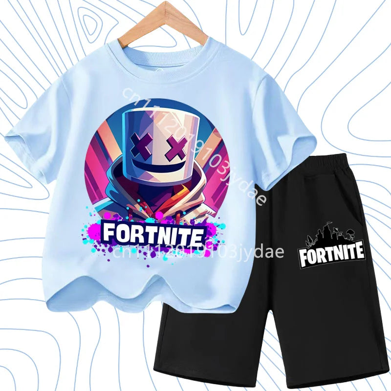 Fortnites Series T-shirt Shorts Suit for Children Hot | SAMAG
