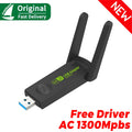 Grwiibeou Wireless USB WiFi Adapter 1300Mbps Dongle Network Card Dual Band 2.4G/5G Receiver for PC Desktop - Visuel 7 | SAMAG