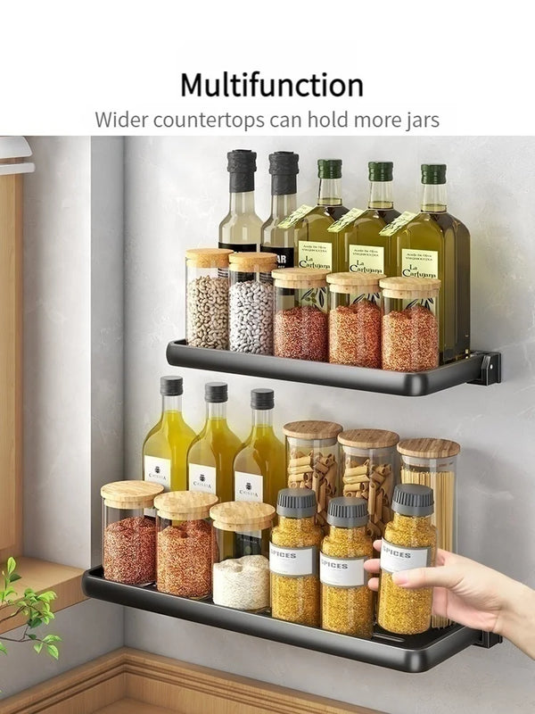 Foldable kitchen Storage Rack Fridge Organizer Storage Tray Clear Food Storage Organizer Spice Rack kitchen Organizer