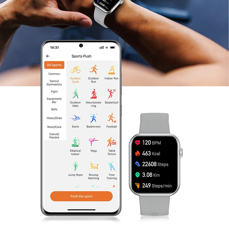 Luxury Smartwatch Health Monitor AI Voice Wireless Call Fitness Tracker Sports Smart Watch for Man Woman IOS Android Phones 2026