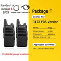 Retevis RT622 Mini Walkie Talkie 2pcs PMR446 Portable Two-way Radio PTT Walkie talkies Communication Radio for Restaurant Hotel