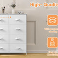 JHK Children's Wardrobe For Bedroom With 8 Fabric Drawers Storage Cabinet Steel Frame Assembly Closet For Clothes Home Furniture
