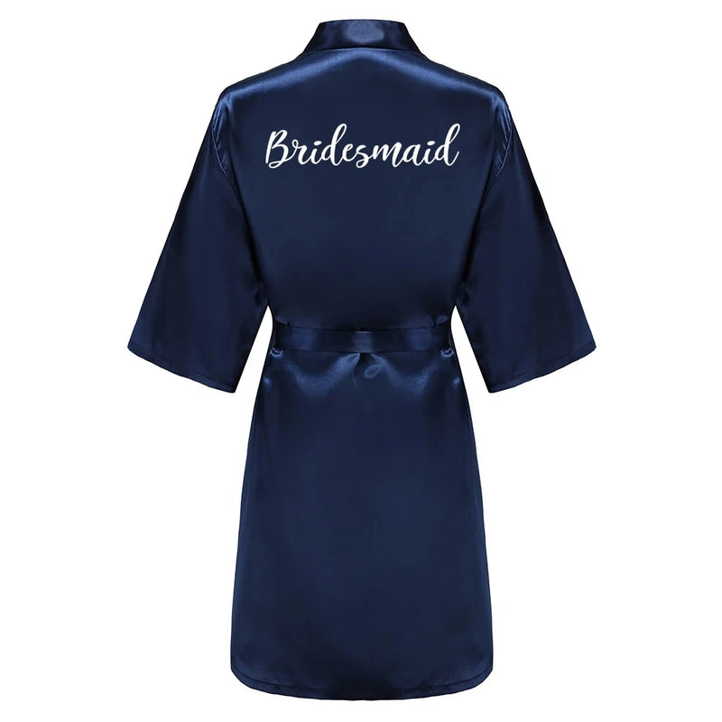 Satin Silk Robes Plus Size Wedding Bathrobe Bride | SAMAG