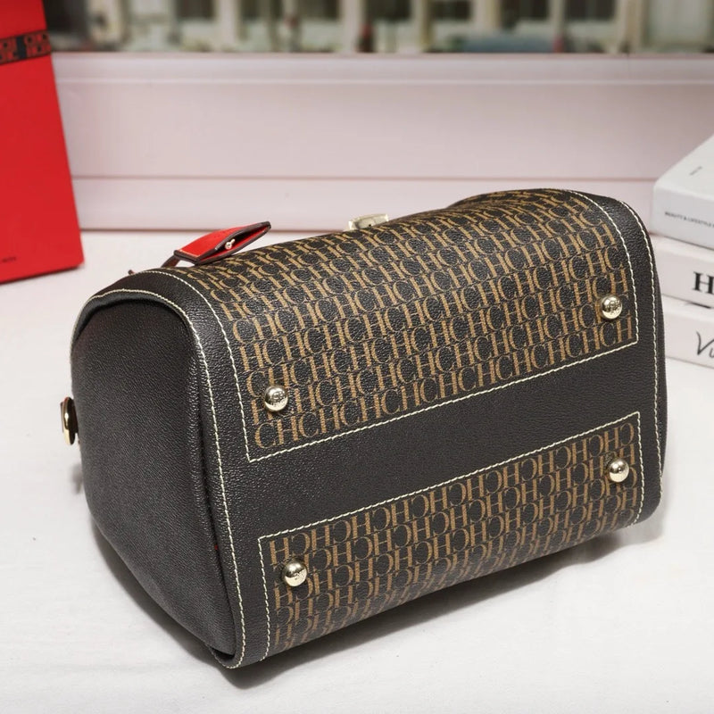 CH 2026 Genuine Texture Pillow Bag Trendy Women's Bag Premium Boston Tote Shoulder Crossbody Bag