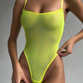 Special Tight-Fitting New Casual Mesh Sexy Bodysuits Erotic Underwear Solid Color Transparent Pure Desire Bodysuits Elegant 55IC
