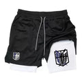 2026 New Two-in-One Sports Shorts, Men's Sportswear Breathable and Casual Double-Layer Basketball Shorts M-3XL0611
