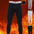 2025 Men's Thermal Underwear Pants, Slim Leggings, Fleece Thickened Skinny Warm Long Pants, Men's Warm Pants for Autumn Winter