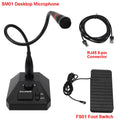 Retevis Aliunce SM01 Desktop Microphone For Walkie Talkie RT622 RT3S HD1 RA685 RT95 Two-Way Radio Handheld Mic 2pin / GP328plus