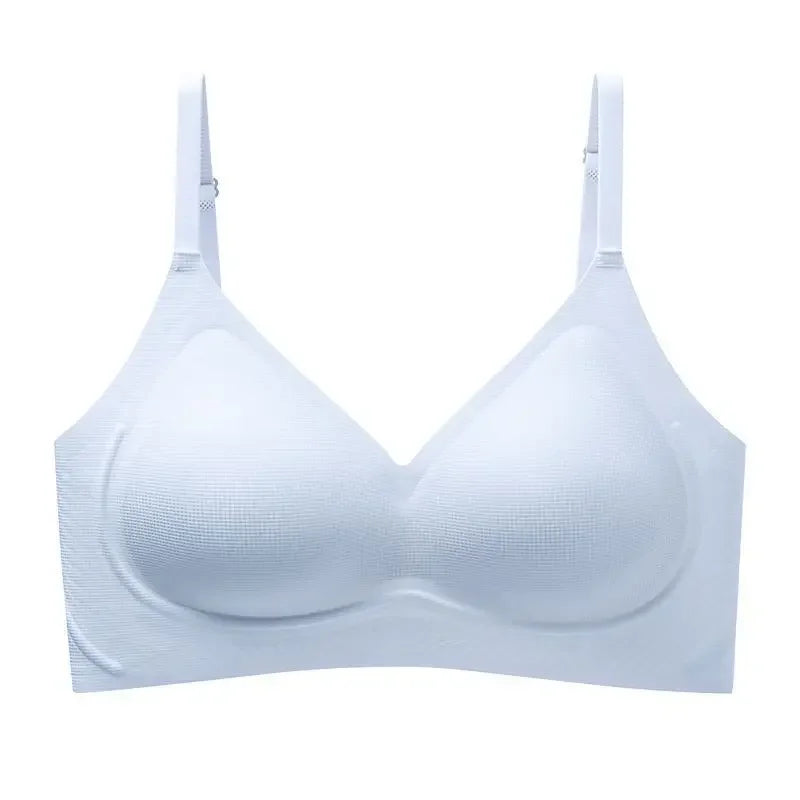 Women Seamless Wireless Bra Push Up Cooling Breathable Lift Anti-Sagging Comfort Bralette for Small Chest
