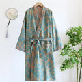 Pure Cotton Robe Women's Pajamas 3/4 Sleeve Spring Autumn | SAMAG