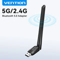 Vention WiFi Adapter AC650 WiFi5 5G&2.4G USB Card Dongle for PC Desktop Laptop Antenna Ethernet Network | SAMAG