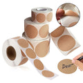 1-5 Roll 2.5 Cm Round Self-adhesive Writable Name Sticker Tape For Product Gift Sealing Decoration Classification Packing Label