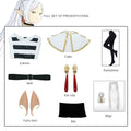 Sousou No Frieren Cosplay Costume Wig  Anime Figures Magician Dress Elf Ear Accessory Halloween Party  for Women Adults kids