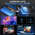 KAMRUI Laptop 18.5" Intel N150 16GB DDR4 512GB M.2 SSD 3.7GHz Windows11 PRO WiFi5 Desktop Notebook Computer