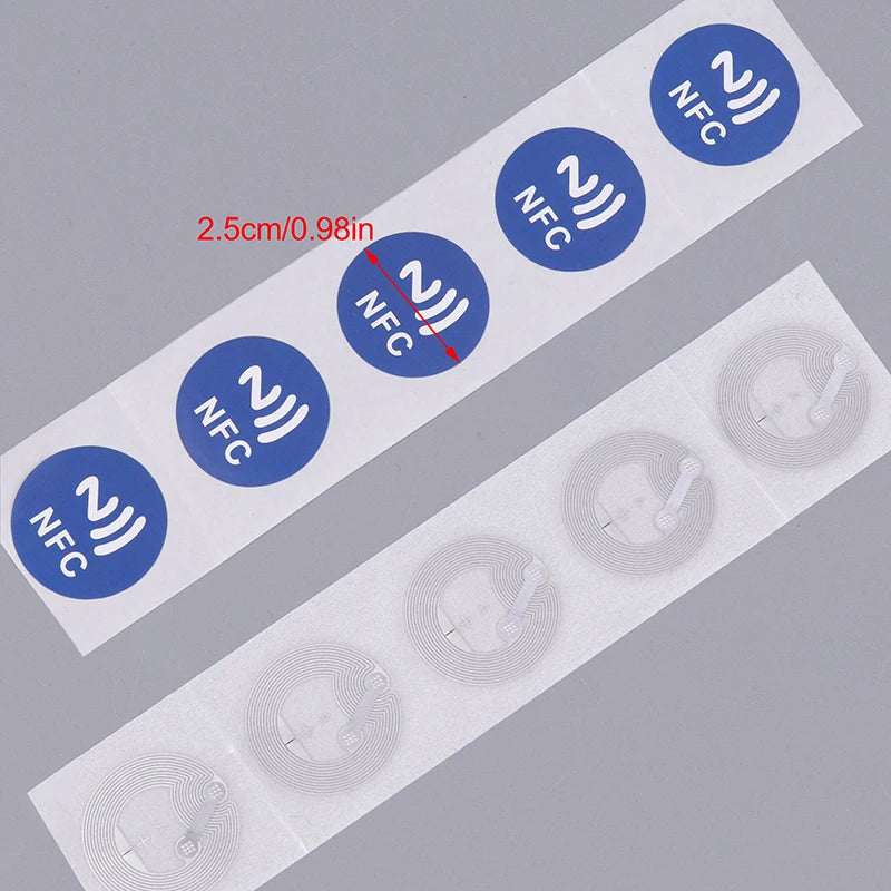 1/20/50Pcs 2.5cm NFC Labels Stickers Badges Label Sticker RFID Electronic Tag Rewritable Secret Key Sticker NFC Tags