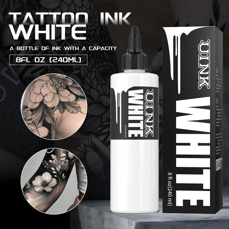 DQFART 240ml Triple Black/Withe Professional Tattoo Ink For Permanent Semi-permanent Skin Body Art Pigment Tattoo Supplies