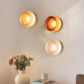 Modern Circular Wall Lamp LED Glass Wall Lamp Sconce Living Room Corridor Bedroom Bathroom Home Decoration Indoor Lighting