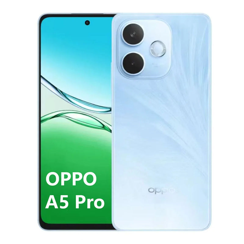 New OPPO A5 Pro 5G Smartphone 6.67" Big Screen 5800mAh Battery 50MP Dual Camera Affordable Dual-SIM Android Cell Phone 8GB+256GB