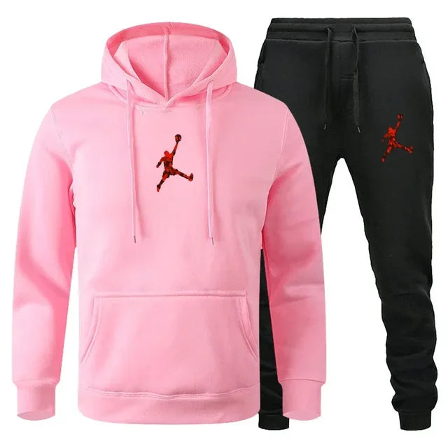 Autumn_Winter Men's jogging Fitness sportswear Set_ Fashionable long - sleeved sweatshirt + casual pants 2 - View 6 | SAMAG