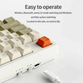 Ajazz AK35I V3/V4 MAX Tri-mode Wired Bluetooth Wireless Gaming Keyboard Gasket Full Key Hot Swap 104 Keys Customized Keyboard