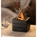 280ml Flame Aroma Diffuser USB Air Humidifier Colorful Atmosphere Light and Remote Control Bonfire Essential Oil Aroma Diffuser