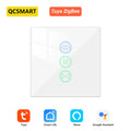 ZigBee 3.0 Curtain Roller Shutter Switch For Tubular Motors Remote Tuya Smart Life App Control Backlight Home Assistant Alexa