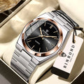 Ultra Thin Fashion Quartz Watch Men Women Minimalist Style Waterproof Luminous Wristwatch Comfortable Strap Daily Office Gift