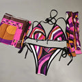 Women's Scarf Swimsuits with Letter Signature Logo Lady | SAMAG