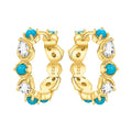 Orstarry S925 Sterling Silver 18k Gold Modern Square Earrings Hoop Earrings For Women Jewelry Original Trendy Anniversary Gifts