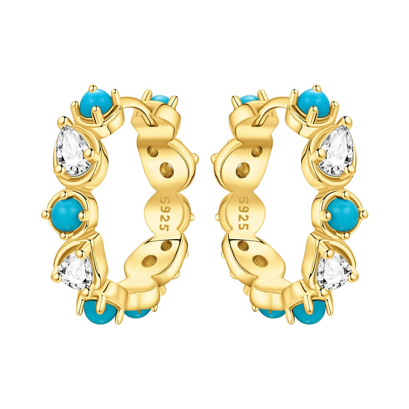 Orstarry S925 Sterling Silver 18k Gold Modern Square Earrings Hoop Earrings For Women Jewelry Original Trendy Anniversary Gifts
