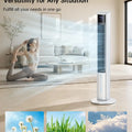 45" Windowless Air Conditioner for Bedroom, 25dB Ultra-Quiet Sleep Mode, 4L Dual Tank Cooling 24H, 120° Swing Swamp Cooler Air Conditioner, 12H Timer