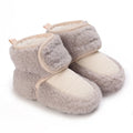 Autumn Winter Boots Baby Girl Boys Winter Warm Shoes Solid Fashion Toddler Fuzzy Balls First Walkers Kid Shoes 0-18M