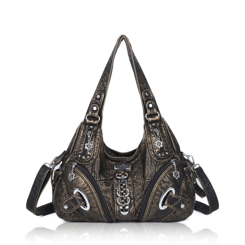 Angel Kiss Women Handbags Fashion Shoulder Bag Large Tote Top-handle Shopping Pack Multifunctional Satchel Lady Hobos Big Purse